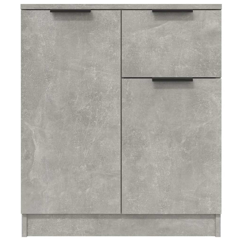 Dulap, gri beton, 60x30x70 cm, lemn prelucrat