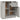 Dulap, gri beton, 60x30x70 cm, lemn prelucrat
