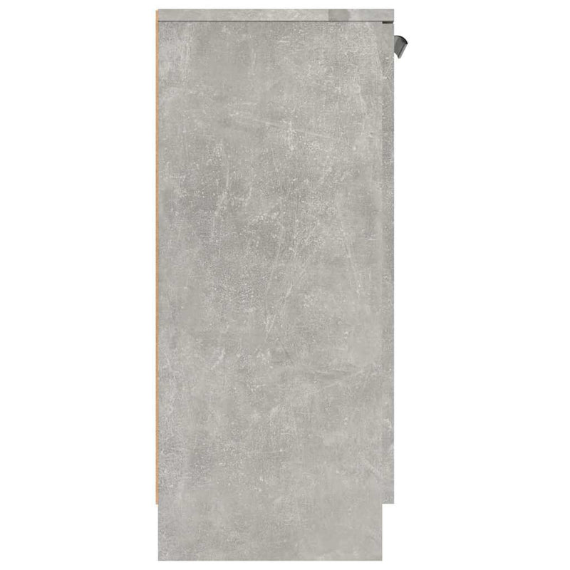 Dulap, gri beton, 60x30x70 cm, lemn prelucrat