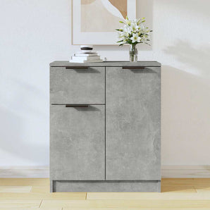Dulap, gri beton, 60x30x70 cm, lemn prelucrat