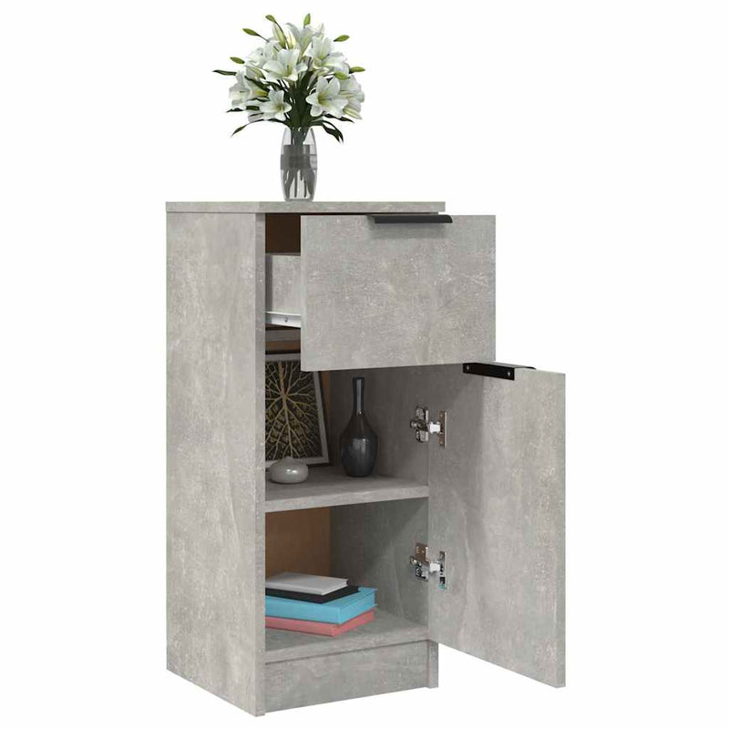 Dulap, gri beton, 30x30x70 cm, lemn compozit