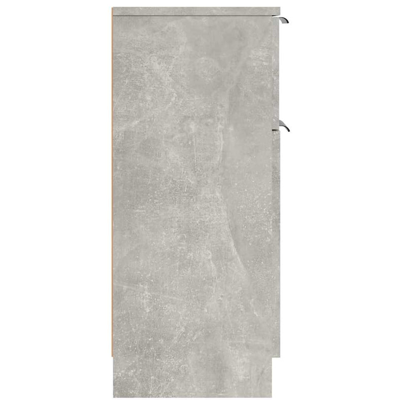 Dulap, gri beton, 30x30x70 cm, lemn compozit