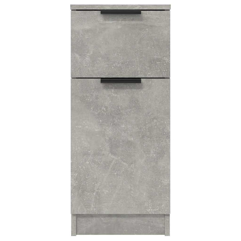 Dulapuri, 2 buc., gri beton, 30x30x70 cm, lemn compozit