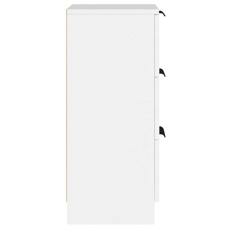 Dulap, 2 buc., alb, 30x30x70 cm, lemn prelucrat