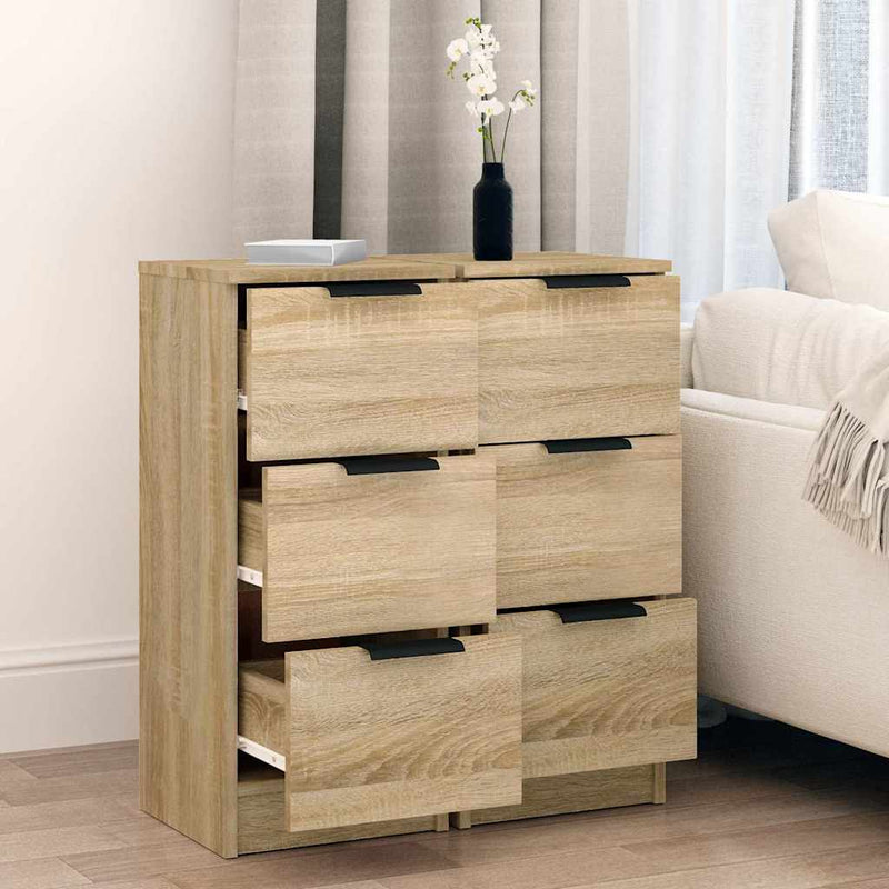Dulapuri, 2 buc., stejar sonoma, 30x30x70 cm, lemn compozit