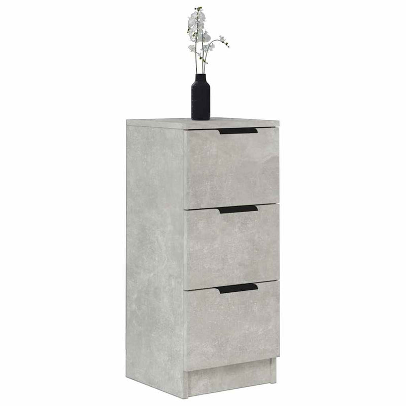 Dulap, gri beton, 30x30x70 cm, lemn compozit