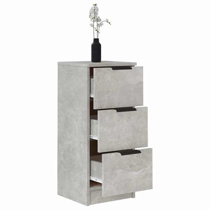 Dulap, gri beton, 30x30x70 cm, lemn compozit