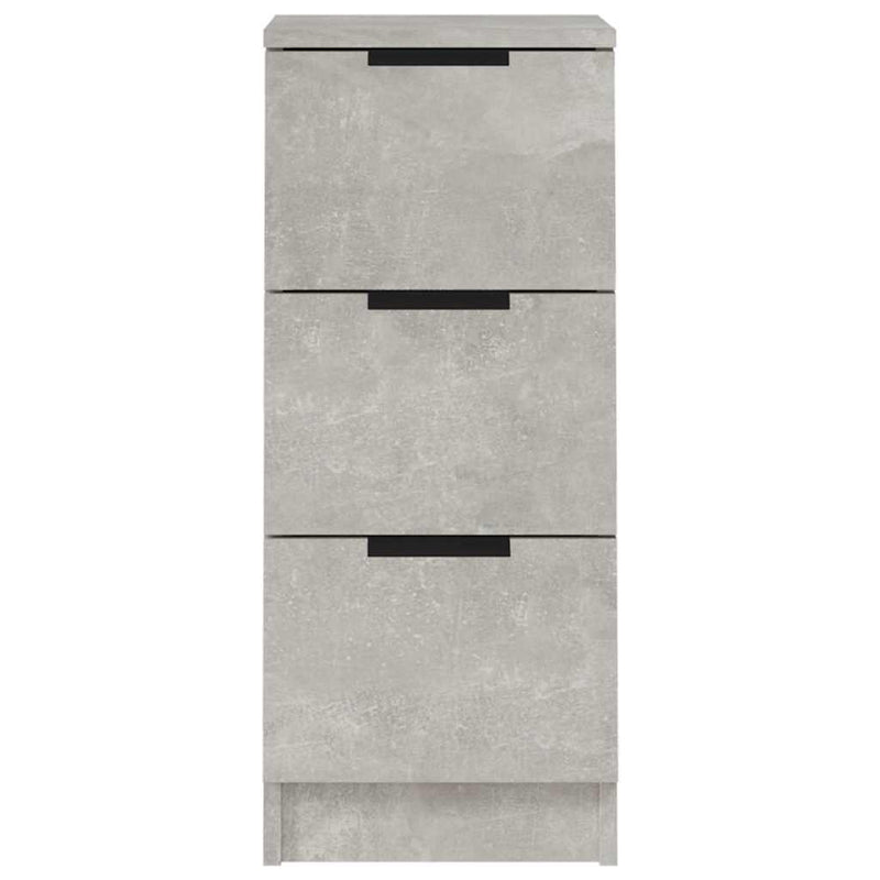 Dulapuri, 2 buc., gri beton, 30x30x70 cm, lemn compozit