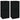 Dulapuri, 2 buc., negru, 30x30x70 cm, lemn prelucrat
