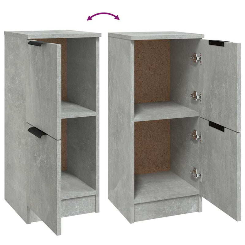 Dulap, gri beton, 30x30x70 cm, lemn compozit