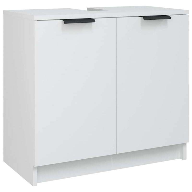 Dulap de baie, alb, 64,5x33,5x59 cm, lemn compozit