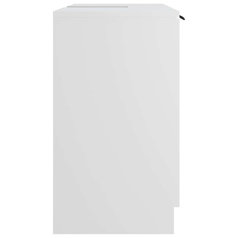 Dulap de baie, alb, 64,5x33,5x59 cm, lemn compozit