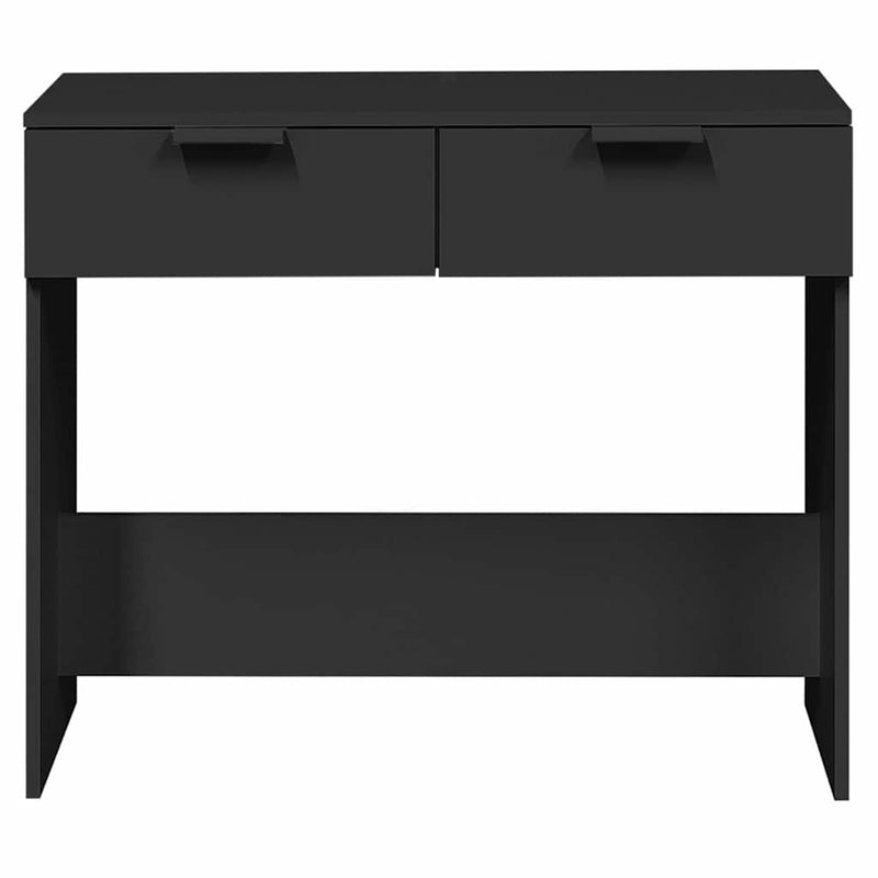Măsuță consolă, negru, 90x36x75 cm, lemn compozit