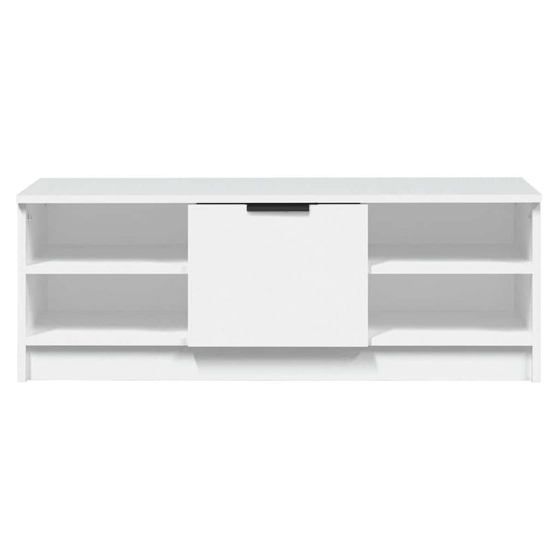 Comodă TV, alb, 102x35,5x36,5 cm, lemn compozit