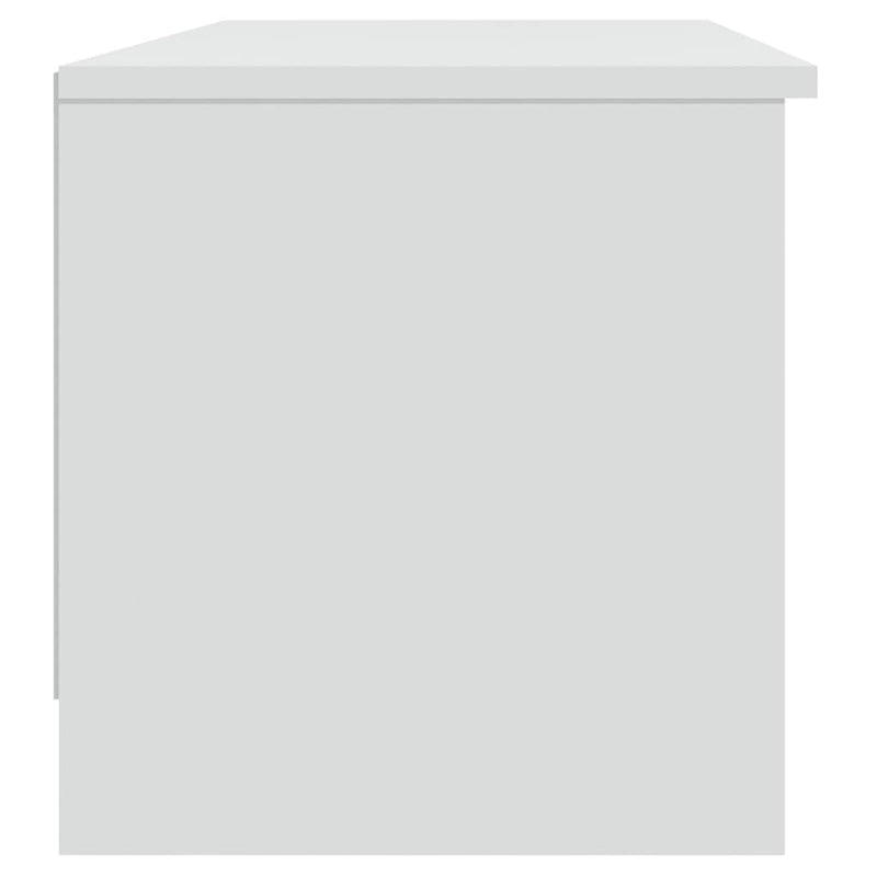 Comodă TV, alb, 102x35,5x36,5 cm, lemn compozit