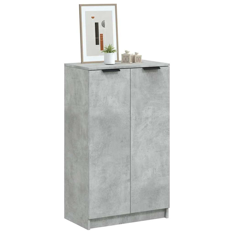 Pantofar, gri beton, 59x35x100,5 cm, lemn compozit