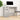 Birou, gri beton, 100x50x75 cm, lemn prelucrat