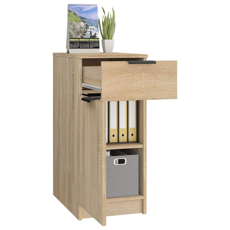 Dulap de birou, stejar sonoma, 33,5x50x75 cm, lemn prelucrat