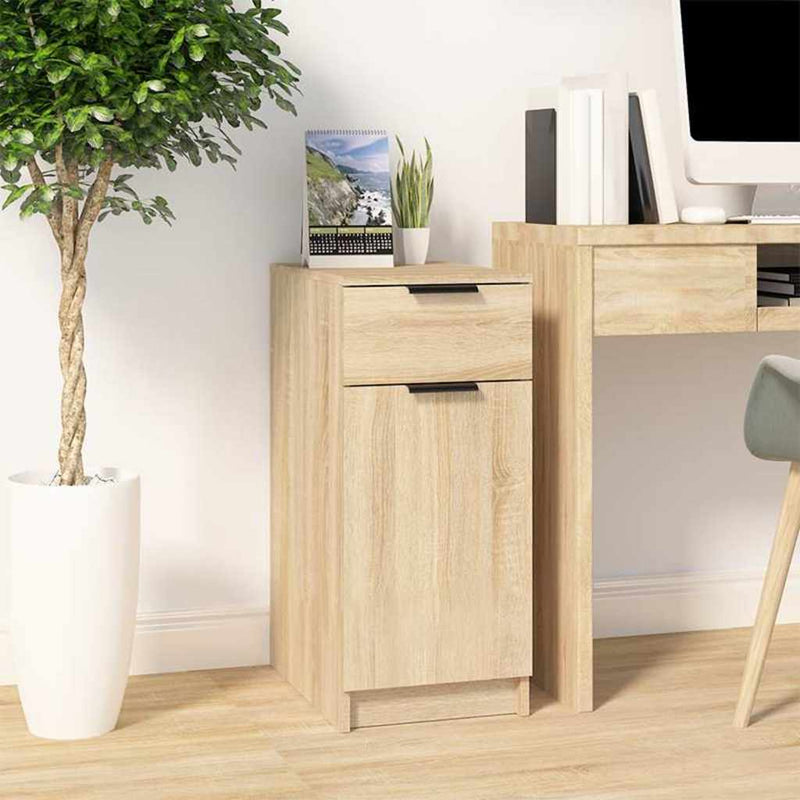Dulap de birou, stejar sonoma, 33,5x50x75 cm, lemn prelucrat