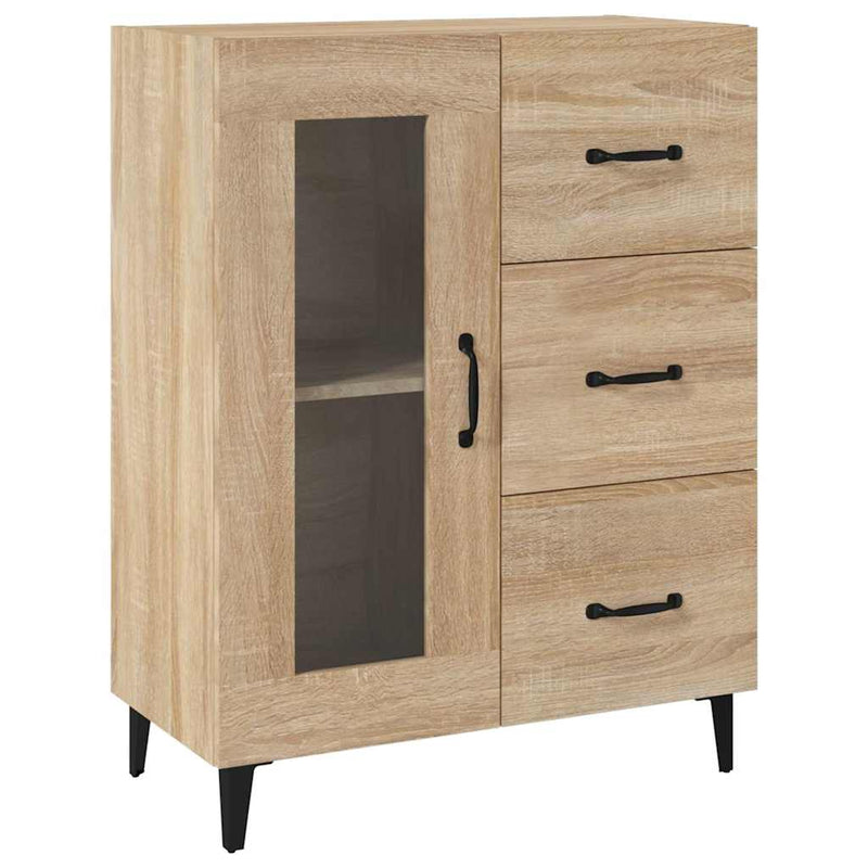 Dulap, stejar sonoma, 69,5x34x90 cm, lemn compozit