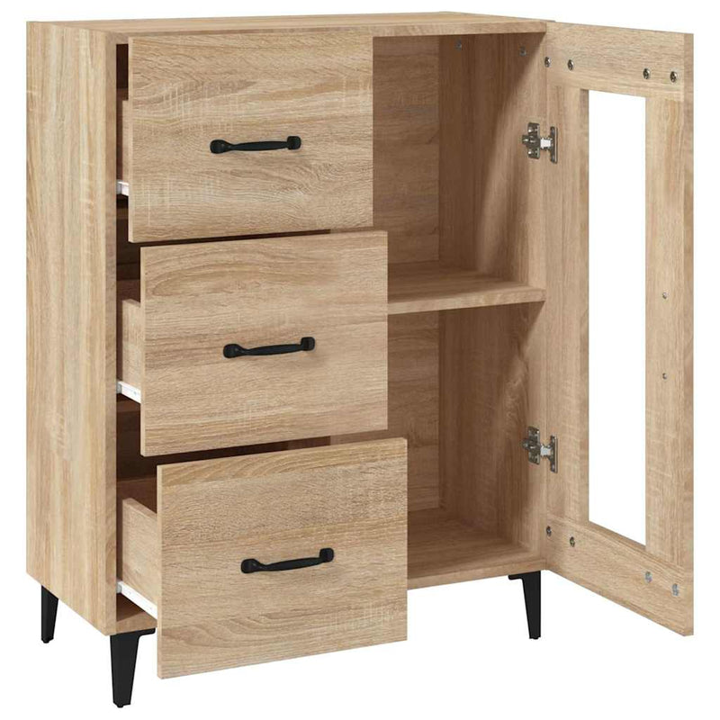 Dulap, stejar sonoma, 69,5x34x90 cm, lemn compozit
