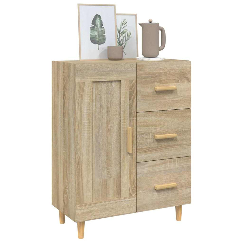 Dulap, stejar sonoma, 69,5x34x90 cm, lemn compozit