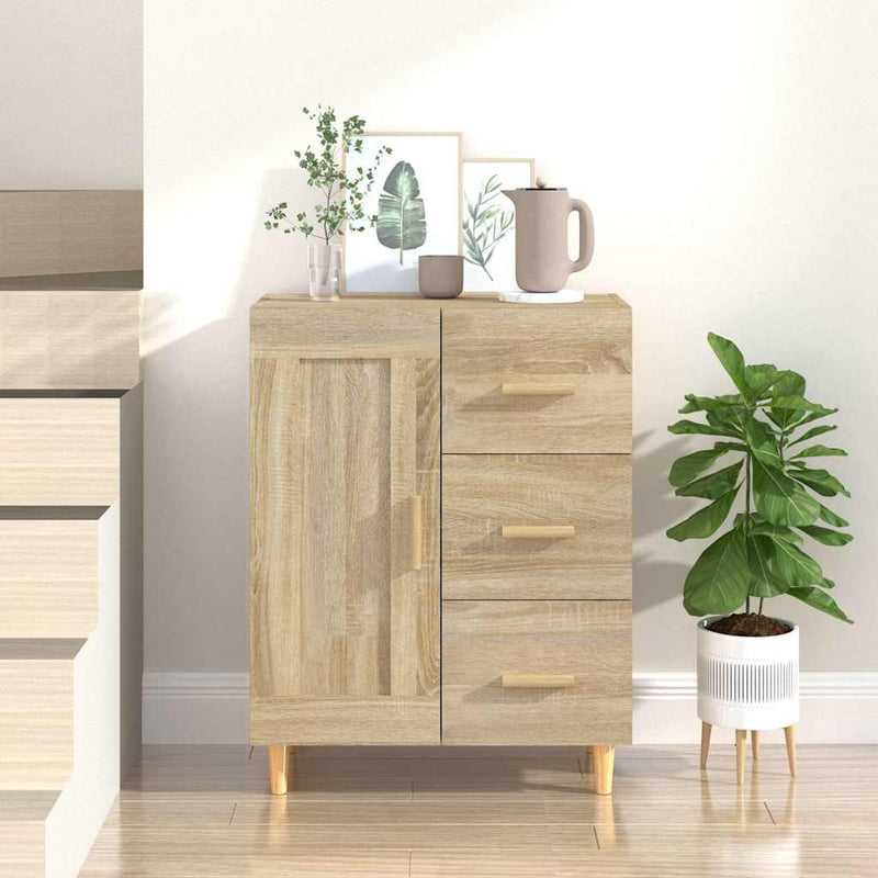 Dulap, stejar sonoma, 69,5x34x90 cm, lemn compozit