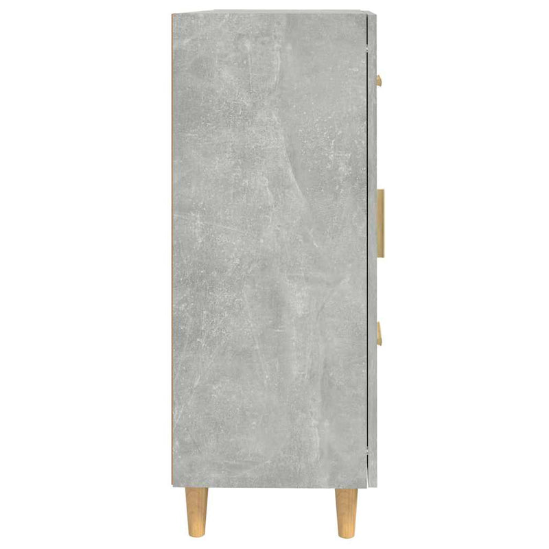 Dulap, gri beton, 69,5x34x90 cm, lemn compozit