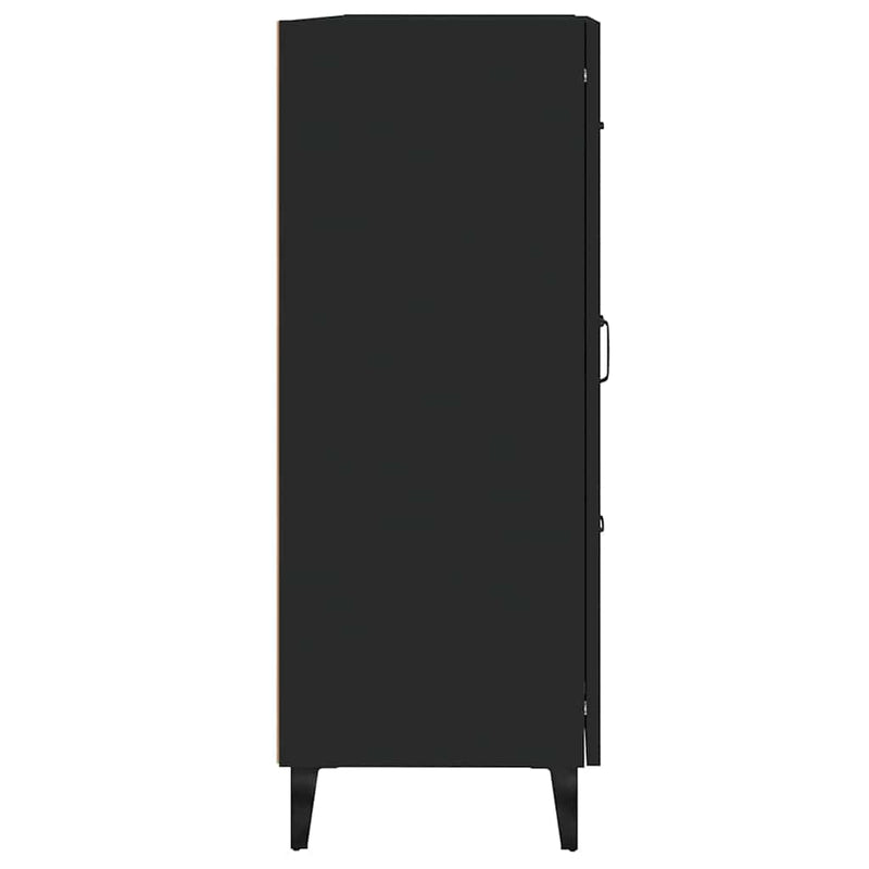 Dulap, negru, 69,5x34x90 cm, lemn prelucrat