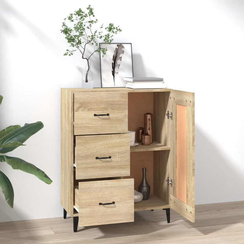 Dulap, stejar sonoma, 69,5x34x90 cm, lemn compozit