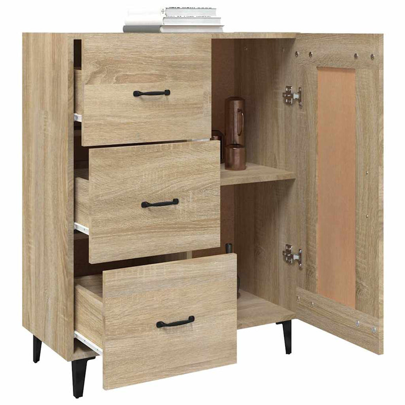 Dulap, stejar sonoma, 69,5x34x90 cm, lemn compozit