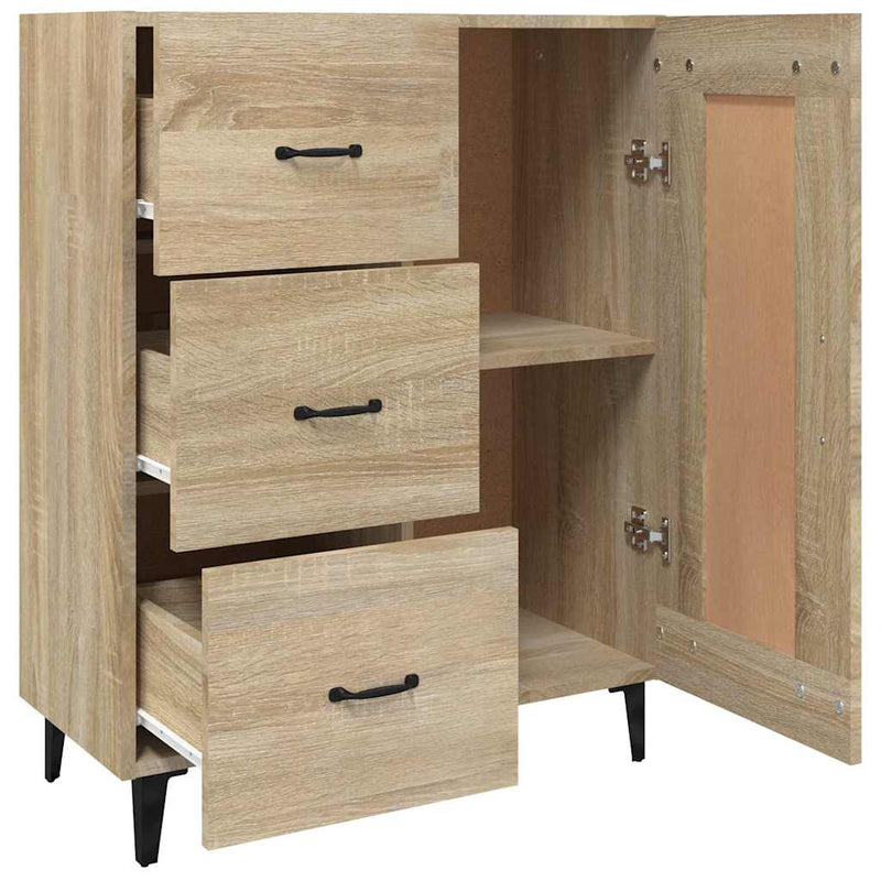 Dulap, stejar sonoma, 69,5x34x90 cm, lemn compozit