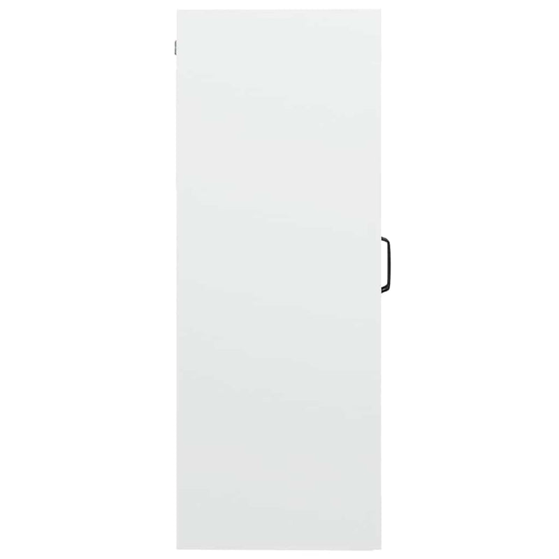 Dulap de perete suspendat, alb, 69,5x34x90 cm