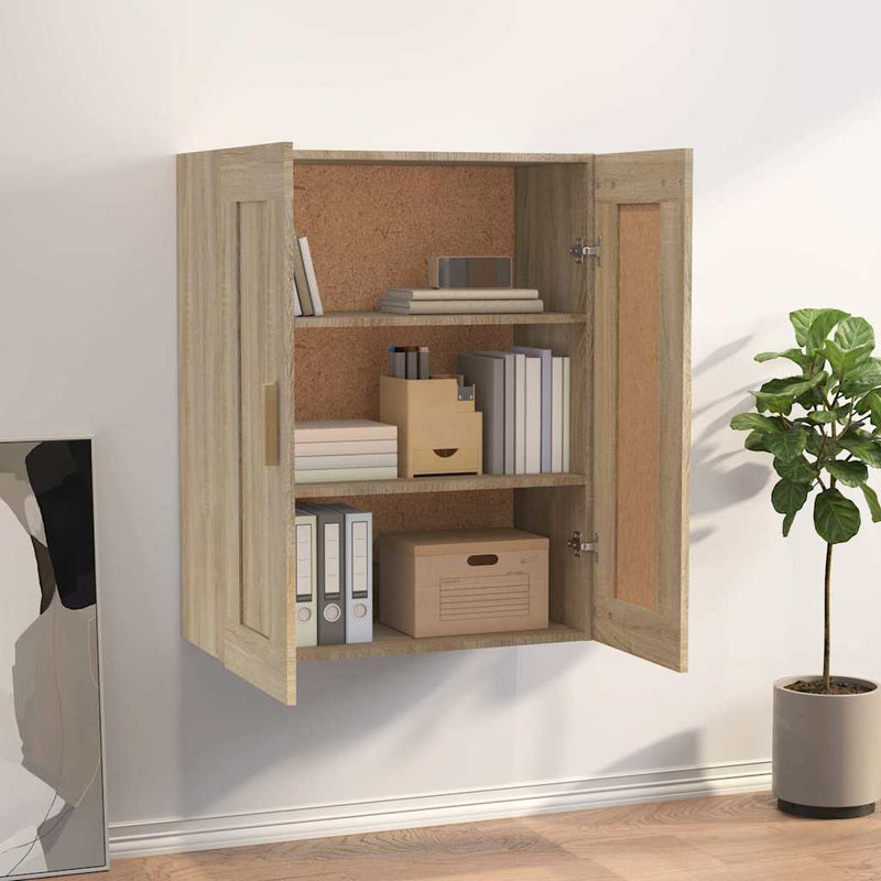 Dulap de perete, stejar sonoma, 69,5x32,5x90 cm, lemn prelucrat