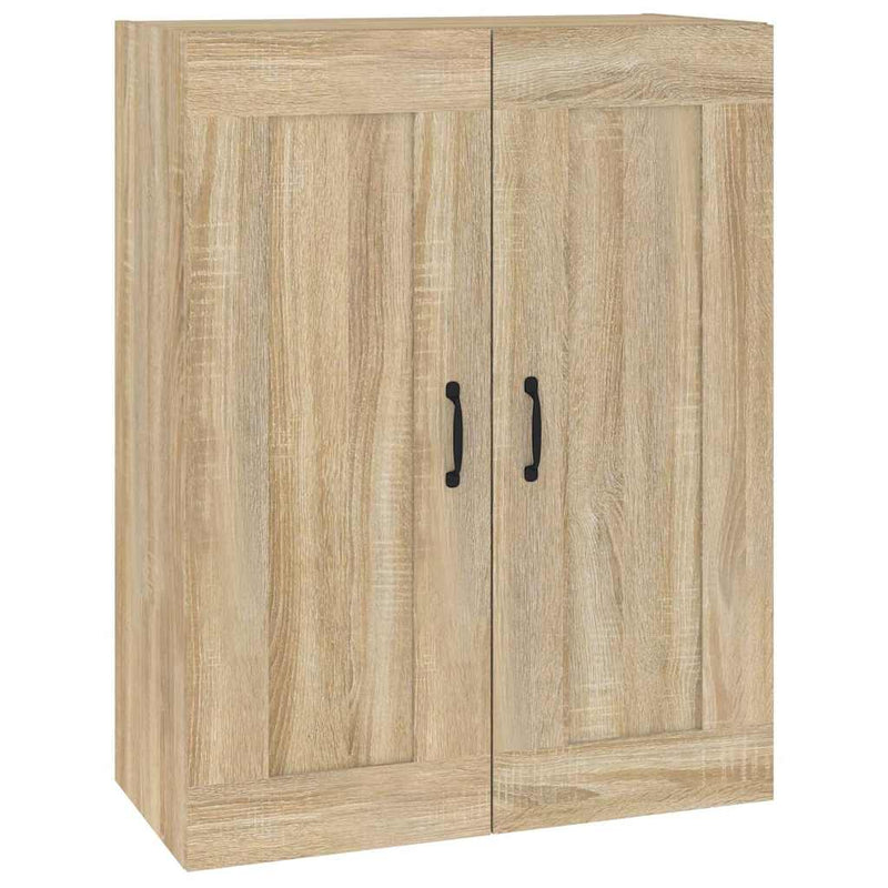 Dulap de perete suspendat, stejar sonoma, 69,5x32,5x90 cm