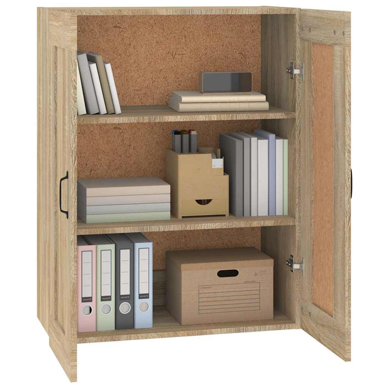 Dulap de perete suspendat, stejar sonoma, 69,5x32,5x90 cm