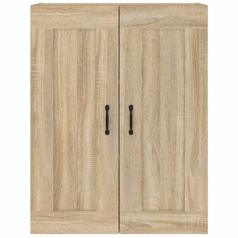 Dulap de perete suspendat, stejar sonoma, 69,5x32,5x90 cm
