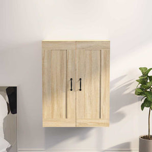Dulap de perete suspendat, stejar sonoma, 69,5x32,5x90 cm