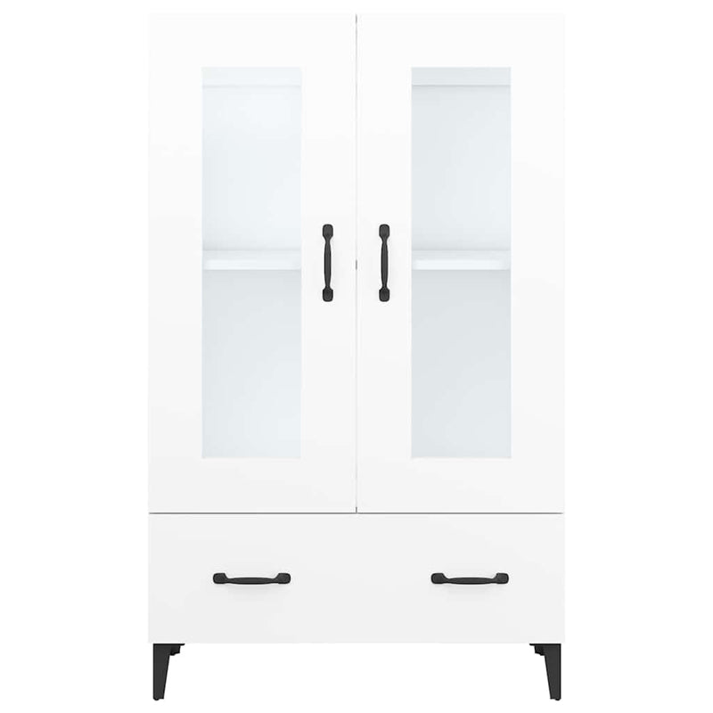 Dulap înalt, alb, 70x31x115 cm, lemn prelucrat