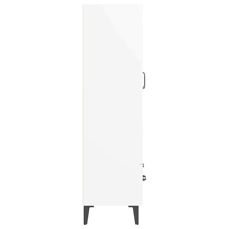 Dulap înalt, alb, 70x31x115 cm, lemn prelucrat