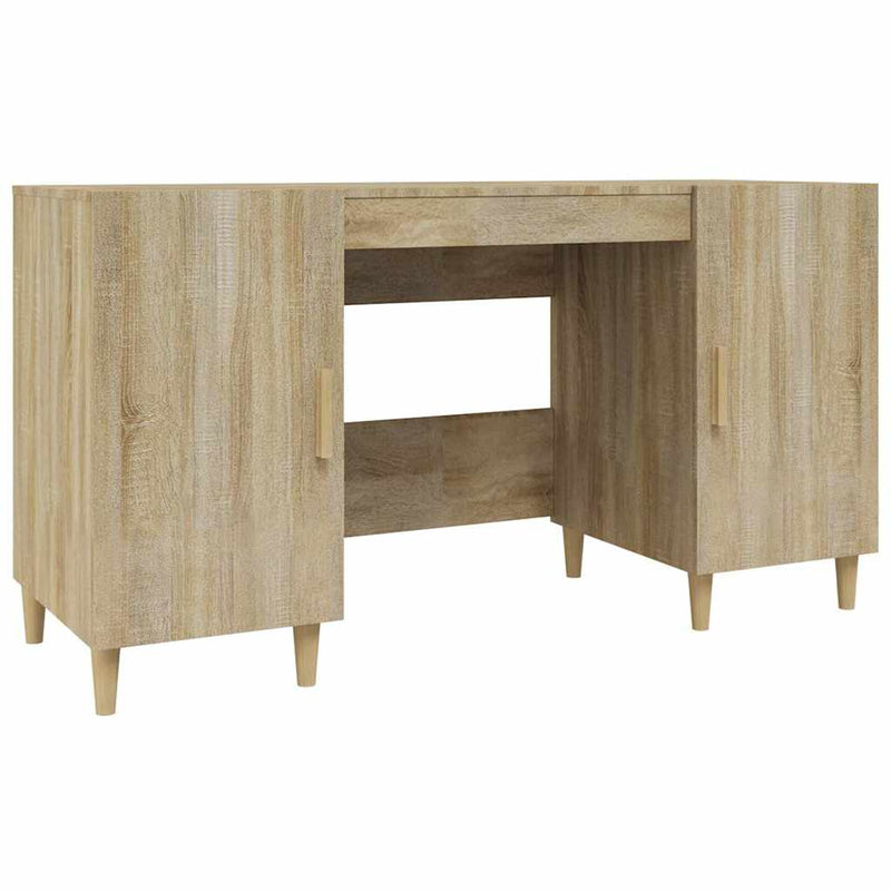 Birou, stejar sonoma, 140x50x75 cm, lemn compozit