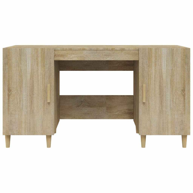 Birou, stejar sonoma, 140x50x75 cm, lemn compozit