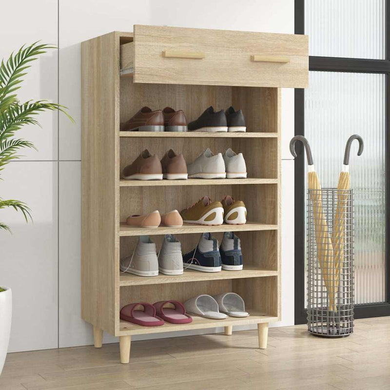 Pantofar, stejar sonoma, 60x35x105 cm, lemn compozit