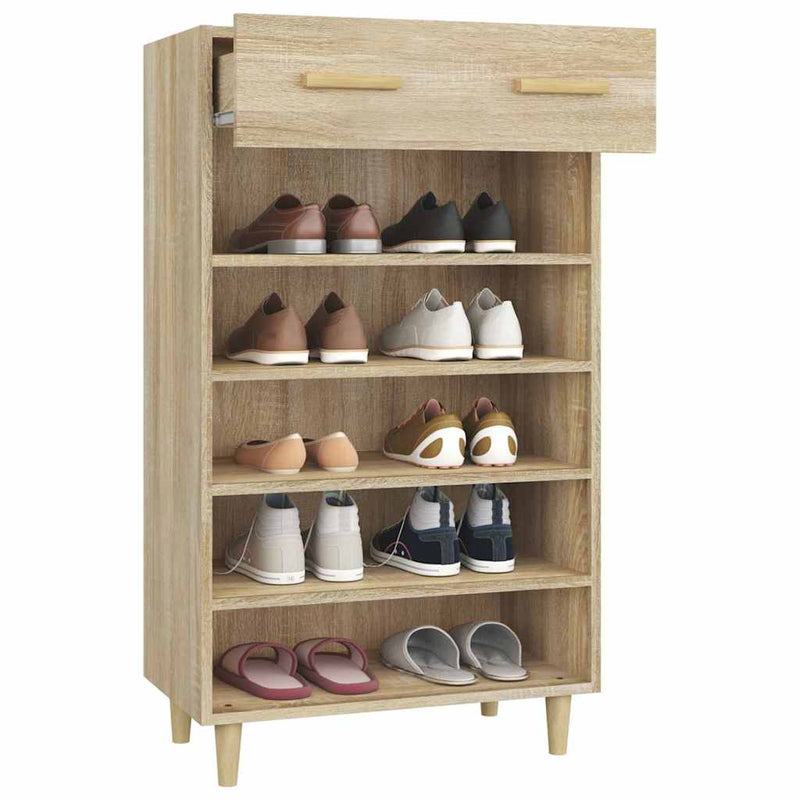 Pantofar, stejar sonoma, 60x35x105 cm, lemn compozit