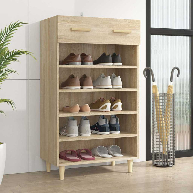 Pantofar, stejar sonoma, 60x35x105 cm, lemn compozit