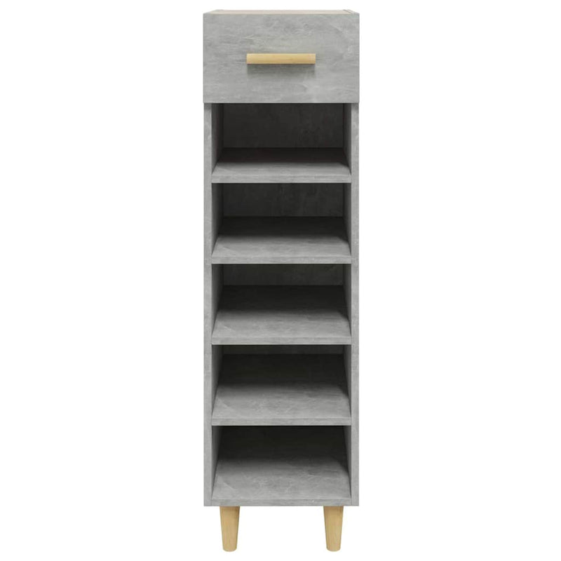 Pantofar, gri beton, 30x35x105 cm, lemn compozit