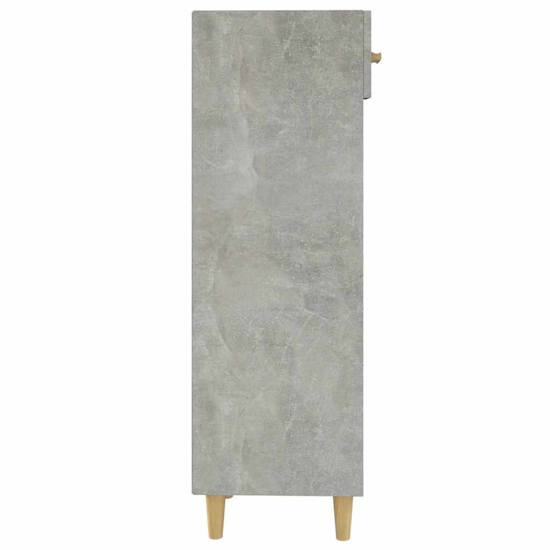 Pantofar, gri beton, 30x35x105 cm, lemn compozit