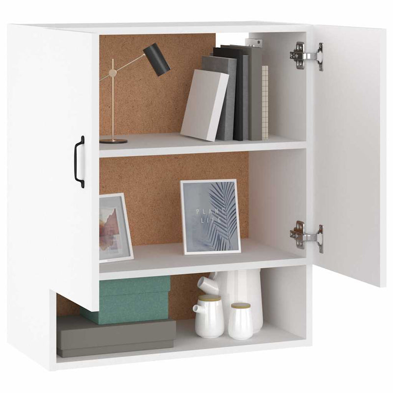 Dulap de perete, alb, 60x31x70 cm, lemn prelucrat