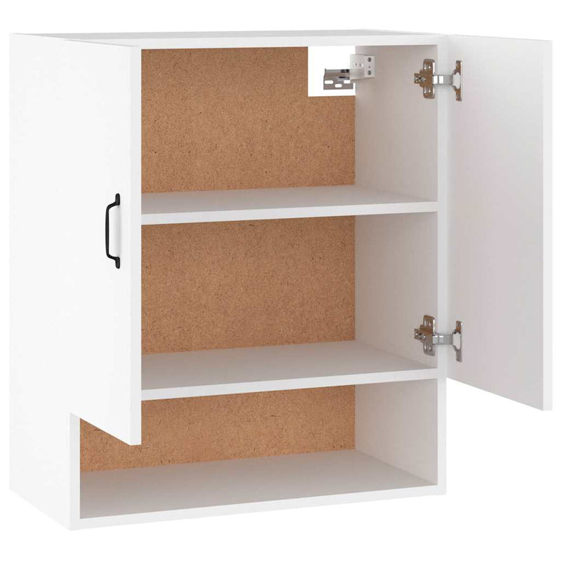 Dulap de perete, alb, 60x31x70 cm, lemn prelucrat