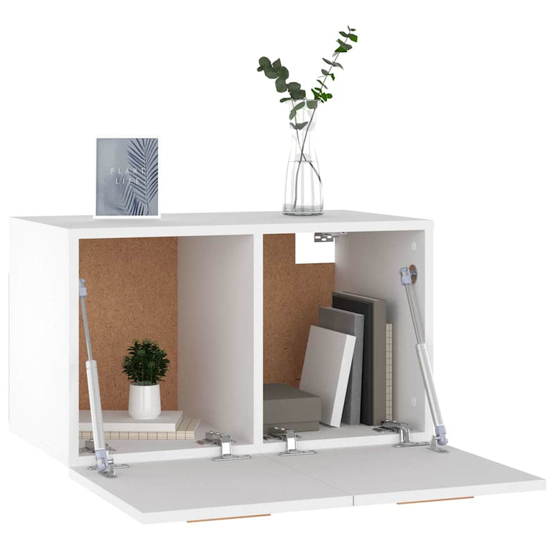 Dulap de perete, alb, 60x36,5x35 cm, lemn prelucrat